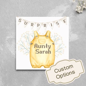 Pregnancy Announcement Card for Family Member, You're going to be an Aunt, Uncle - Picture 1 of 15