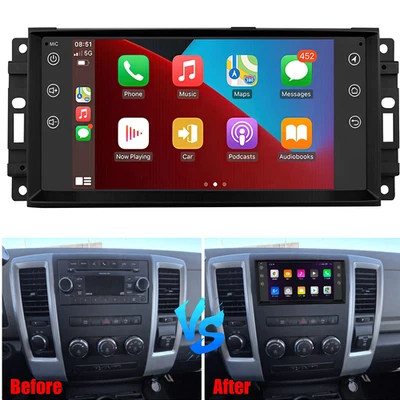 For Ram Pickup Series 2009-2011 Android GPS Carplay Radio Multimedia Car Stereo  - Image 1 of 4
