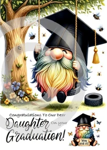 NEW To OUR Daughter On Your Graduation Day  A5 Card & Envelope With Love - Picture 1 of 4