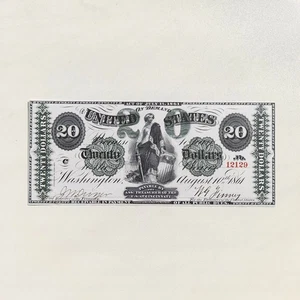 20 Dollars 1861 Cincinnati Demand Note Greenback Reproduction Banknote Fr US# 14 - Picture 1 of 4