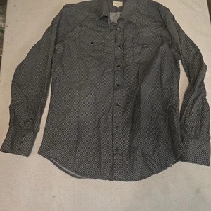 Stetson Button Down Shirt Long Sleeve  Snaps Men's XL Cowboy Clean - Picture 1 of 9