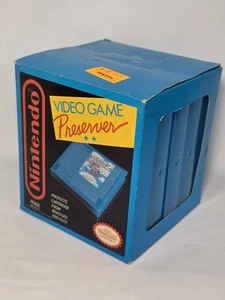 Vtg NINTENDO NES Video Game 5 PACK PRESERVER BLUE PLASTIC CASES (B4) - Picture 1 of 13