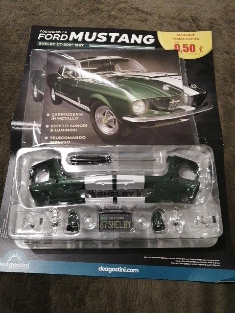 Ford Mustang Shelby GT 500 1967 Scala 1:6 California Modello Auto DeAgostini N 1 - Immagine 1 di 1