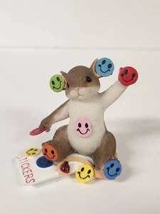 Figurina Topo Enesco Charming Tails I Love I When You Sorrise - Foto 1 di 12