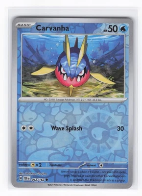Carvanha (Reverse Holo) SV05: Temporal Forces 042/162 NM - Image 1 of 2