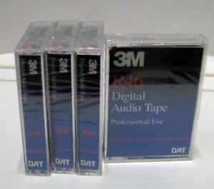 3M DAT Digital Audio Tapes 3 - R30s and 1 - R46 NOS
