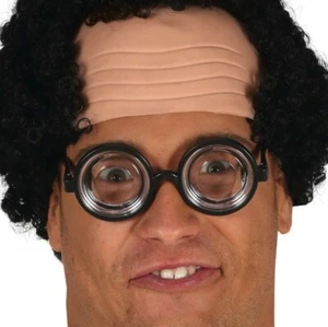 Erwachsene Nerd-Kostüm Brille Junggesellenabschied Party Geek Gesprenkelt Neu Fg - Bild 1 von 4