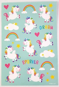 UNICORN Rainbow & Cloud Stickers American Greetings 1 Full Sheet 25 Stickers - Picture 1 of 1