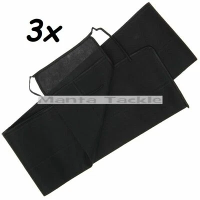 MANTA NEU 3 x gewebte Tuchrute Taschen 12 Fuß Karpfen Angeln Meer 2 Stck. Abschnitt Tasche Ärmel
