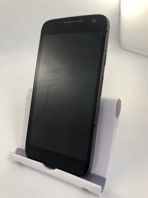 Motorola Moto G4 Play Black 16GB Unlocked Android Touchscreen Smartphone Cracked - Image 1 of 4