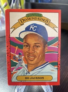 Bo Jackson Donruss Diamond Kings #1 Card White Dots Front Border 1989 - Picture 1 of 7
