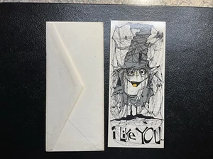 Tarjetas contemporáneas vintage con sello SIN USAR... BRUJA FELIZ HALLOWEEN - Imagen 1 de 7