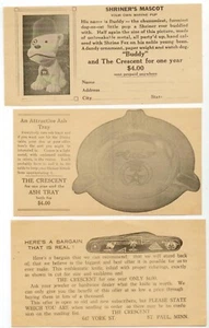 Cachorro mascota de Shriner de la década de 1920 publicidad revista The Crescent St Paul Minnesota - Imagen 1 de 3