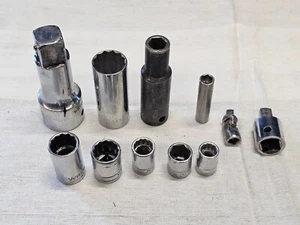 11 Wright Sae Metric Socket Set 3/4 1/2 3/8" Drive Deep Well Standard Swivel USA - Picture 1 of 14