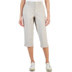 Karen Scott Women's Size 10 Light Beige Comfort Waist Capri Pants NWT - Picture 1 of 8