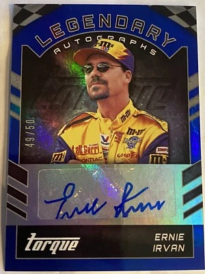 Ernie Irvan Auto Legendary Autographs 2016 Panini Torque Racing Nascar 49/50 - Image 1 of 3