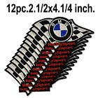 12 Stück BMW Racing Sport Motor Stickerei Aufbügeln Näher