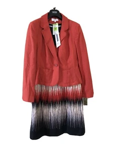 Marks And Spencer Linen/ Viscose Blend Dress And Jacket Size 12 - Picture 1 of 4