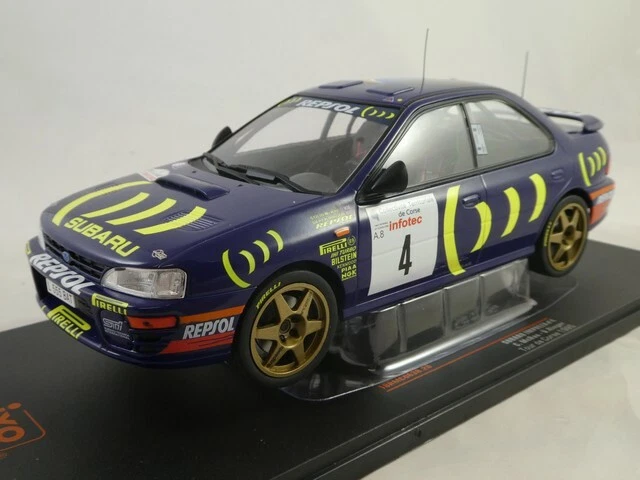 IXO Subaru Impreza 555 #4 McRae  Rally Tour de Corse 1995 1/18 18RMC063B - Immagine 1 di 3