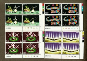 1978 Fiji Xmas SG 560/3 Set Block 4 MUH - Picture 1 of 1