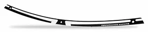 PM Performance Machine Scallop Windshield Trim Cut Harley 14-15 Black Contrast - Picture 1 of 1