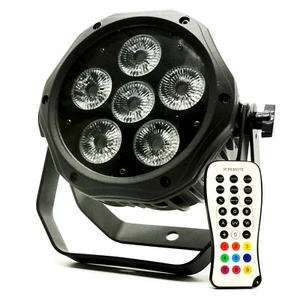 Wireless Battery Par Lights RGBWA UV 6in1 Dj led stage effect light 6*15w - Picture 1 of 6