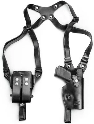 Handmade Leather Shoulder Holster For Glock 17/19, 1911,Taurus G2C/G3C,Sig P226 - Image 1 of 4