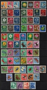 SUISSE / 1938-64 ENSEMBLE DE TIMBRES OBLITERES / COTE > 175.00 EUROS - Picture 1 of 1