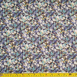 3 Yards Poly Chiffon Floral Print Fabric Small Floral 45" Wide- Fashion  - Picture 1 of 2