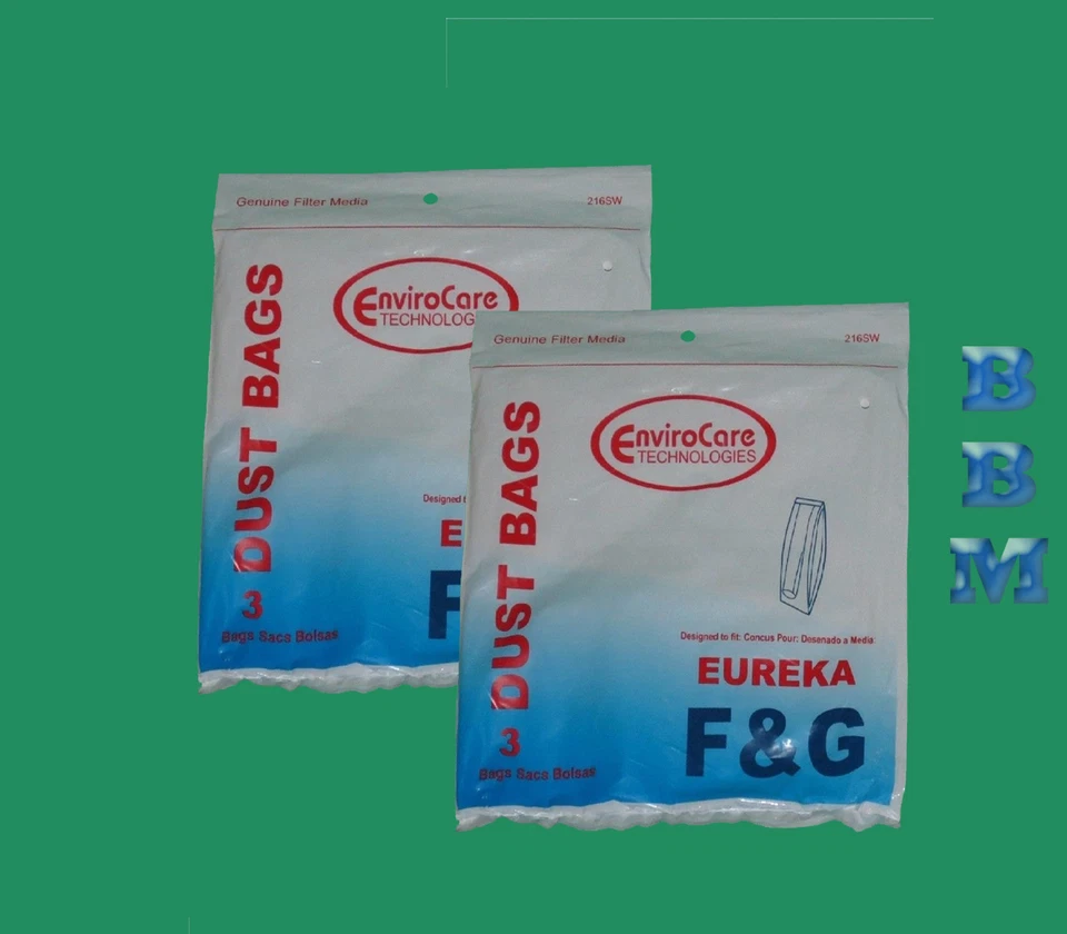 ENVIROCARE 6 Sanitaire/Eureka F&G 660636 54924A Upright Vacuum Bags Kenmore 5062