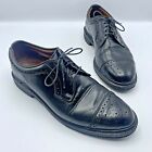 Allen Edmonds Hector Herren schwarze Lederkappe Zehenpartie Oxford Schuhgröße 10D gebraucht