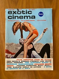 Exotic Cinema Magazine Vol 1 Issue 2 Oct 1966 Pinup Girls Women Vintage Retro - Picture 1 of 10