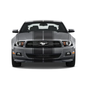 Dual 10" Racing Stripes w/pins Self Healing Vinyl fits Ford Mustang 2010 to 2014 - Picture 1 of 16