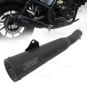 Silenciadores puntas de escape negros deslizables para Honda Rebel 500 CM500 CM300 2017-2025 - Imagen 1 de 9