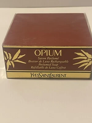 JABÓN PERFUMADO OPIO YSL YVES SAINT LAURENT 3,5 OZ. CON ESTUCHE PRECINTADO DESCATALOGADO Foto 1 de 4