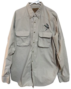 Mack’s Prairie Wings Herren Langarm Braun Flanell Hemd mit Knöpfen Gr. XL - Bild 1 von 8