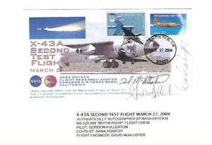 Cover honoring the X-43A with autographs