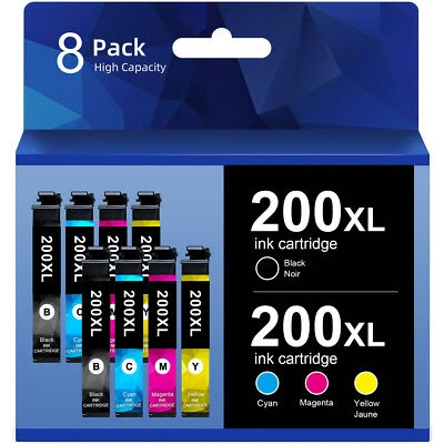 200XL Ink Cartridge for Epson Expression Home WF-2540 WF-2530 XP-200 XP-300 Lot - Image 1 of 4