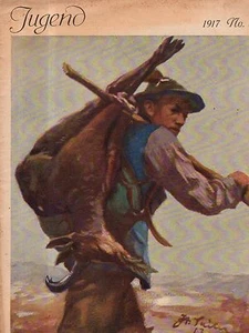 1917 Jugend Febbraio 2 Originale Tedesco Art - Diez, Volz, Krain ,Puttner, - Picture 1 of 1