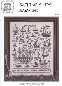 Rosewood Manor Designs / Karen Kluba ~ S-1012 Sailing Ships Sampler - Foto 1 di 1
