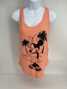 Disney Damen Minnie Mouse Surfer Tropical Racerback Tank Top Medium Pink - Bild 1 von 4