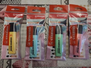 4 X Stabilo Boss Original Colour Marker Pens Highlighter X 4 Different Colours - Picture 1 of 7