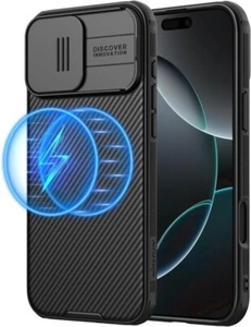  iPhone 16 Pro  , Black,Camshield Pro Magnetic Case Magsafe Charger Double Layer - Photo 1 sur 3