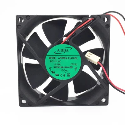 ADDA AD0805LX-A70GL 8025 5V 0.23A 8CM 2-pin cooling fan - Image 1 of 4