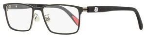 Moncler Rectangular Eyeglasses ML5163H 002 Matte Black 55mm - Picture 1 of 3
