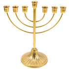 Hanukkah Menorah Wrought Iron Jewish Candlestick Holder Ornament
