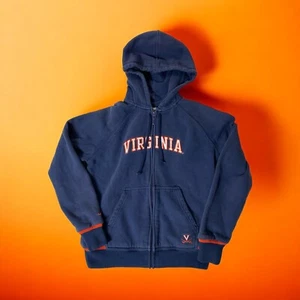 Nike Team University of Virginia UVA Womens Full Zip Hooded Jacket Sz Medium - Picture 1 of 15