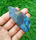 1 Pc Superb Natural Multi Labradorite Cabochon Loose Gemstone Slab 75x35x10 mm