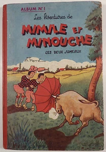 Mimile et Minouche Reliure 1 Perré Les deux jumeaux Ed. Rouff 1952 TBE - Picture 1 of 1