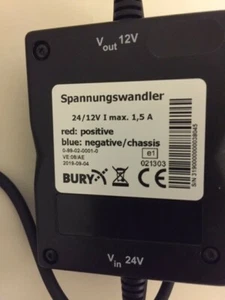 Spannungswandler THB Bury 0-99-02-0001-0 DC/DC 24 auf 12V - Bild 1 von 4